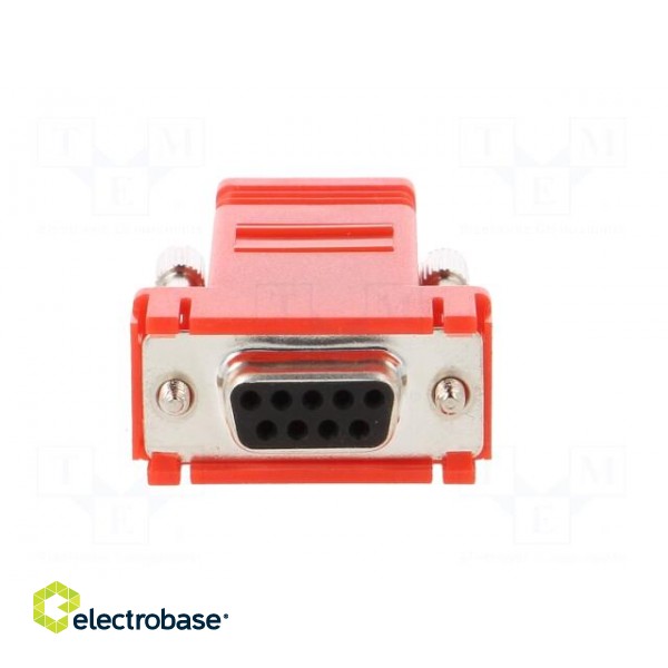 Transition: adapter | D-Sub 9pin female,RJ45 socket | red image 9