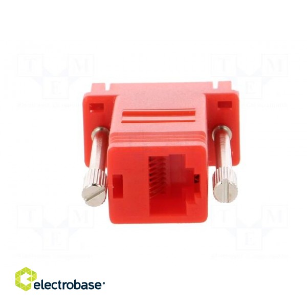 Transition: adapter | RJ45 socket,D-Sub 9pin female | red paveikslėlis 5