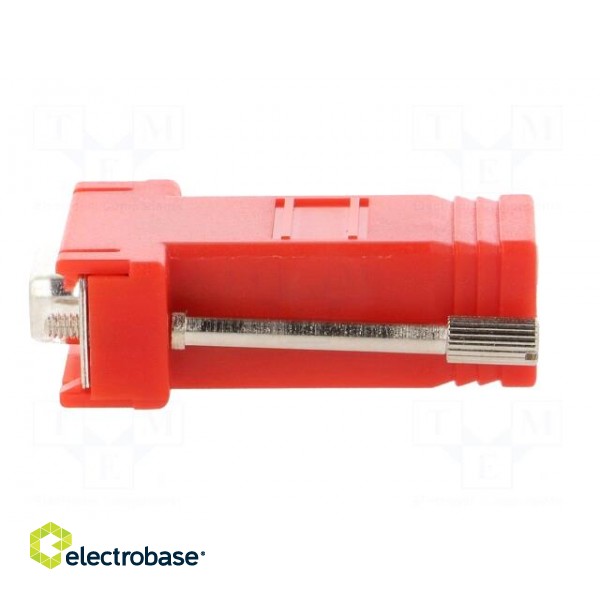 Transition: adapter | RJ45 socket,D-Sub 9pin female | red paveikslėlis 3