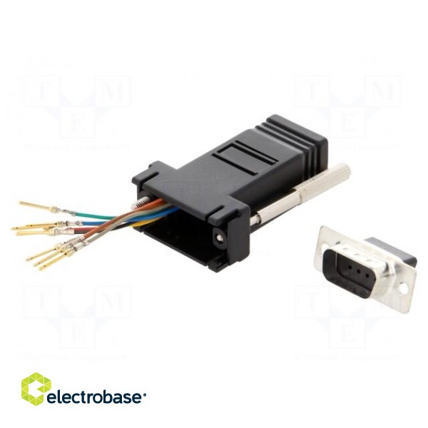 Transition: adapter | RJ45 socket,D-Sub 9pin male image 1