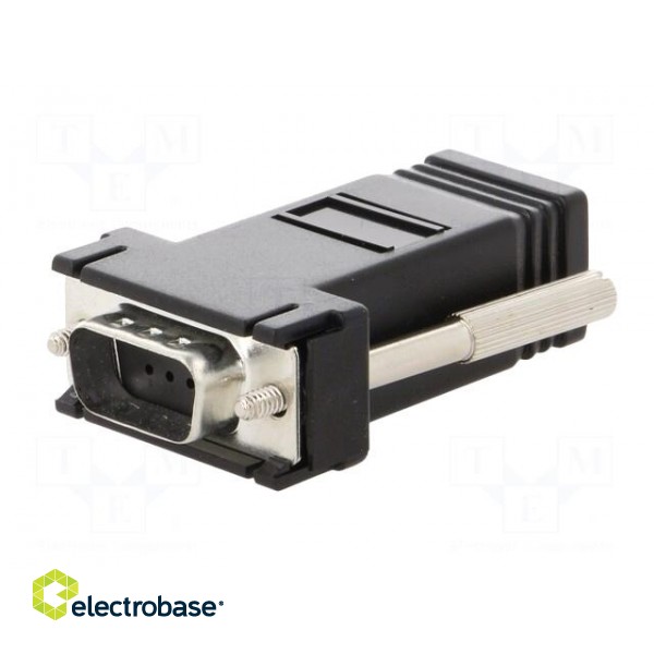 Transition: adapter | RJ45 socket,D-Sub 9pin male фото 2