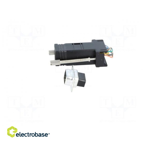 Transition: adapter | D-Sub 9pin male,RJ45 socket image 3