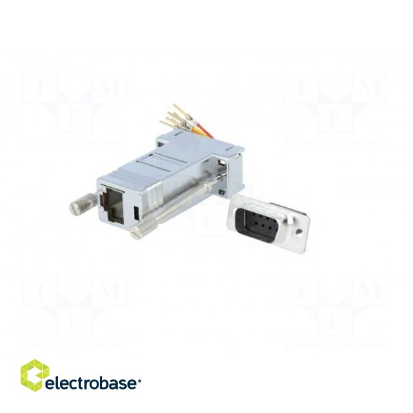 Transition: adapter | D-Sub 9pin male,RJ45 socket image 2