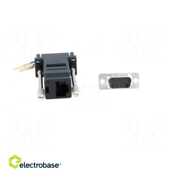 Transition: adapter | RJ45 socket,D-Sub 9pin male paveikslėlis 9