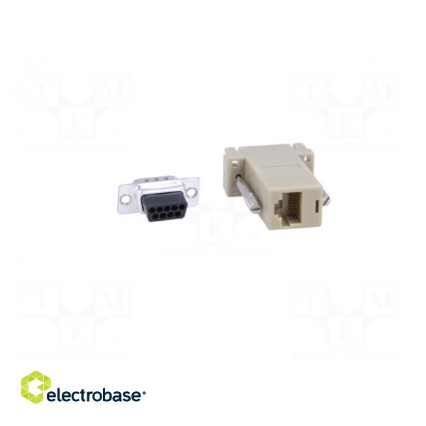 Transition: adapter | D-Sub 9pin male,RJ45 socket image 5