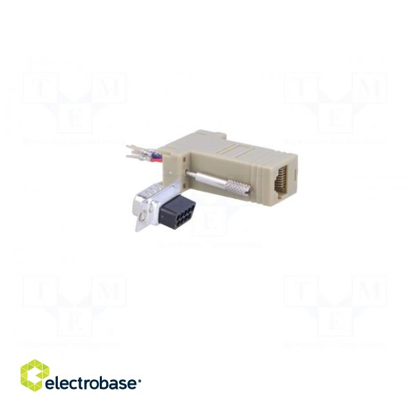 Transition: adapter | D-Sub 9pin male,RJ45 socket image 4