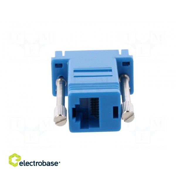 Transition: adapter | RJ45 socket,D-Sub 9pin male | blue фото 5