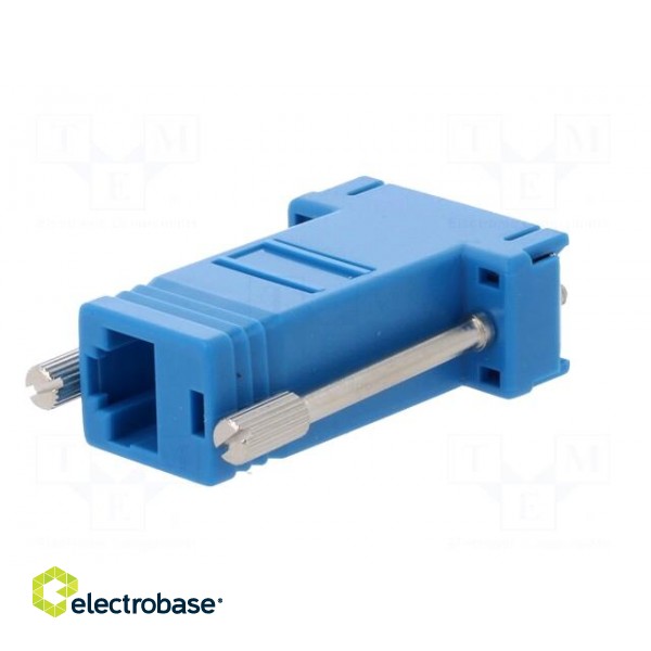 Transition: adapter | RJ45 socket,D-Sub 9pin male | blue фото 6