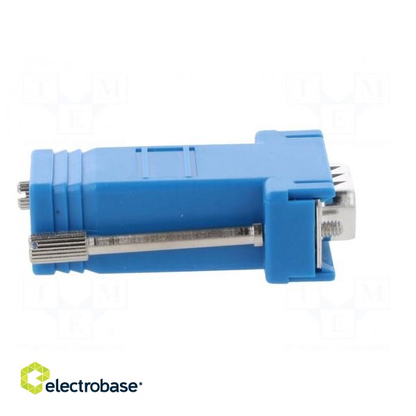 Transition: adapter | RJ45 socket,D-Sub 9pin male | blue фото 7