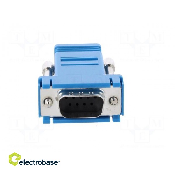 Transition: adapter | D-Sub 9pin male,RJ45 socket | blue image 9