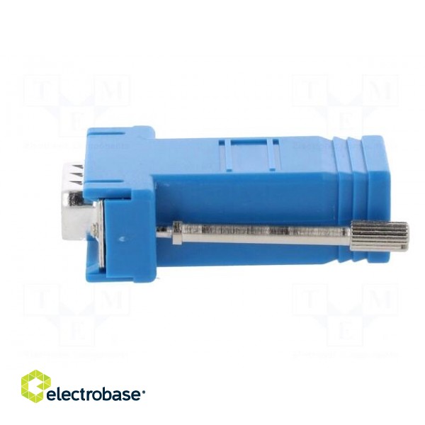 Transition: adapter | D-Sub 9pin male,RJ45 socket | blue image 3