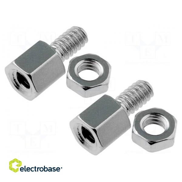 Set of screws for D-Sub | UNC4-40 | Spanner: 4.75mm