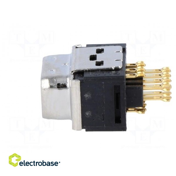 Connector: MDR | PIN: 14 | shielded | for cable | Mat: polyester | plug image 3