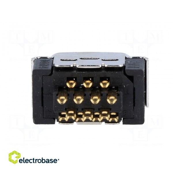 Connector: MDR | PIN: 14 | shielded | for cable | Mat: polyester | plug image 5