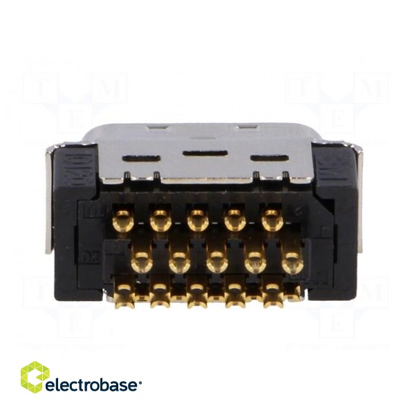 Connector: MDR | PIN: 20 | shielded | for cable | Mat: polyester | plug image 5