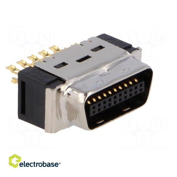 Connector: MDR | PIN: 20 | shielded | for cable | Mat: polyester | plug image 8