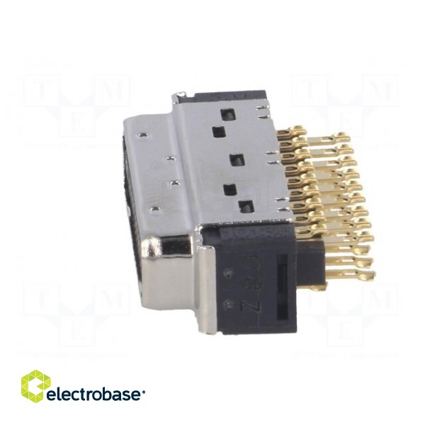 Connector: MDR | PIN: 36 | shielded | for cable | Mat: polyester | plug image 3
