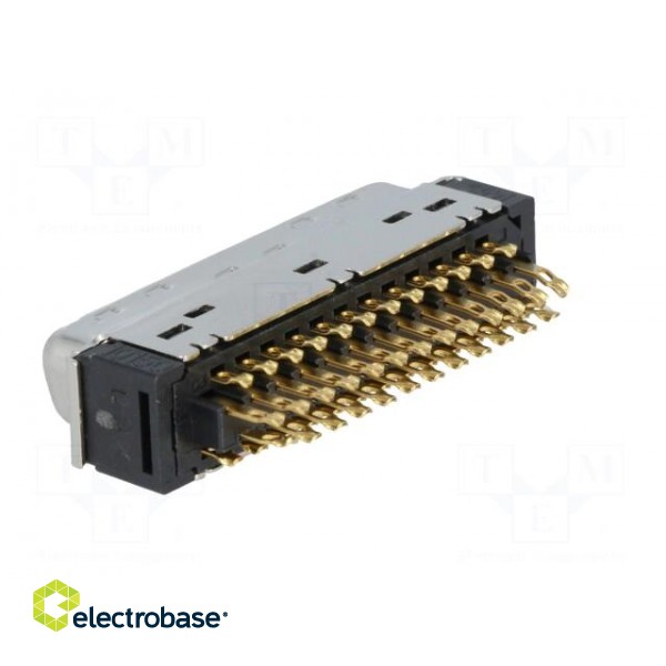 Connector: MDR | PIN: 50 | shielded | for cable | Mat: polyester | plug фото 4