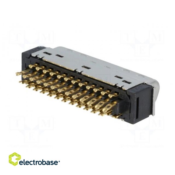 Connector: MDR | PIN: 50 | shielded | for cable | Mat: polyester | plug image 6