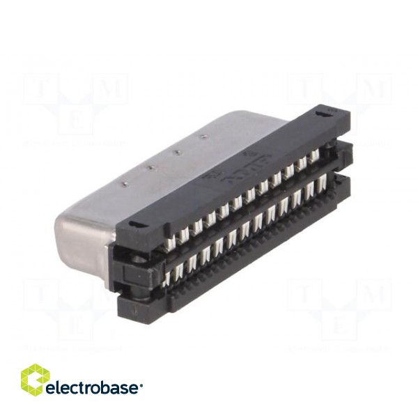 Connector: wire-board | PIN: 50 | shielded | for ribbon cable | plug image 4