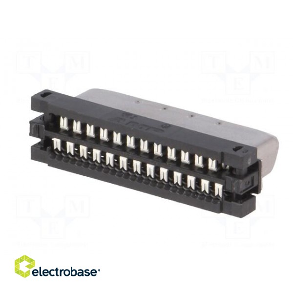 Connector: wire-board | PIN: 50 | shielded | for ribbon cable | plug image 6