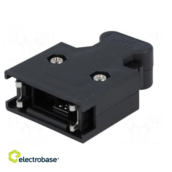 Plug case | PIN: 14 | Locking: latch | for cable | Mini D Ribbon image 2
