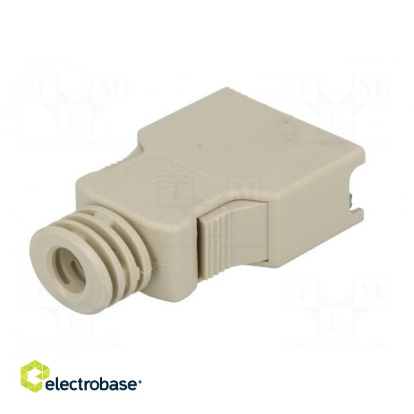 Plug housing | PIN: 14 | shielded | Locking: latch | for cable image 6