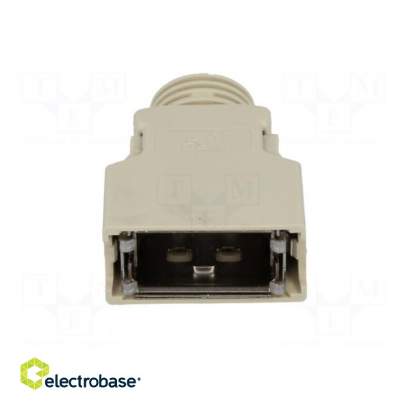 Plug housing | PIN: 14 | shielded | Locking: latch | for cable image 9