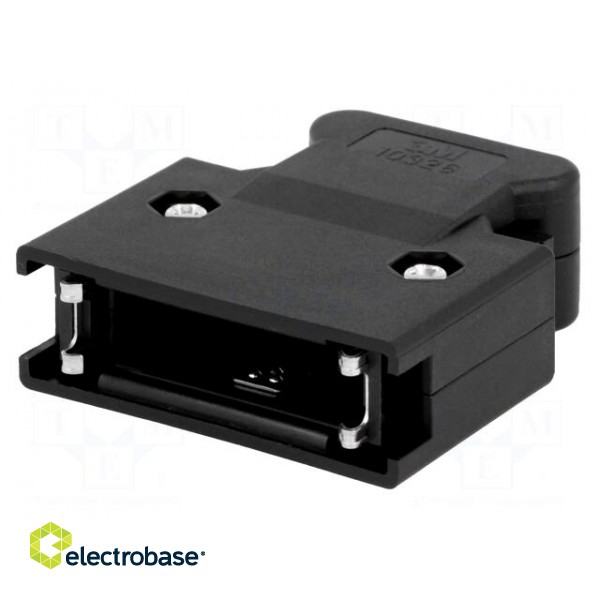 Plug case | PIN: 26 | Locking: latch | for cable | Mini D Ribbon image 1