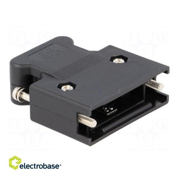 Plug case | PIN: 26 | Locking: screws | for cable | Mini D Ribbon paveikslėlis 8