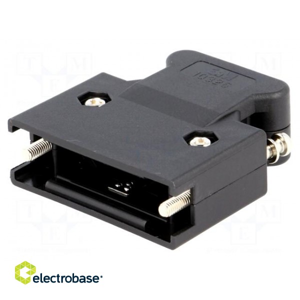 Plug case | PIN: 26 | Locking: screws | for cable | Mini D Ribbon image 1