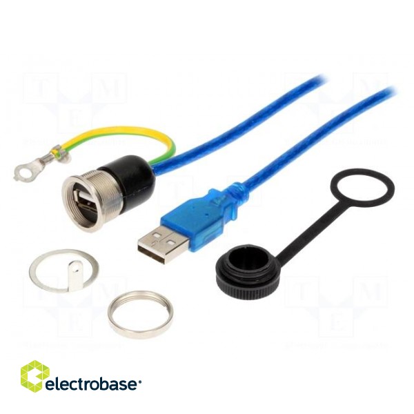Adapter cable | USB A socket,USB A plug | 1310 | USB 2.0 | IP54 | 2m