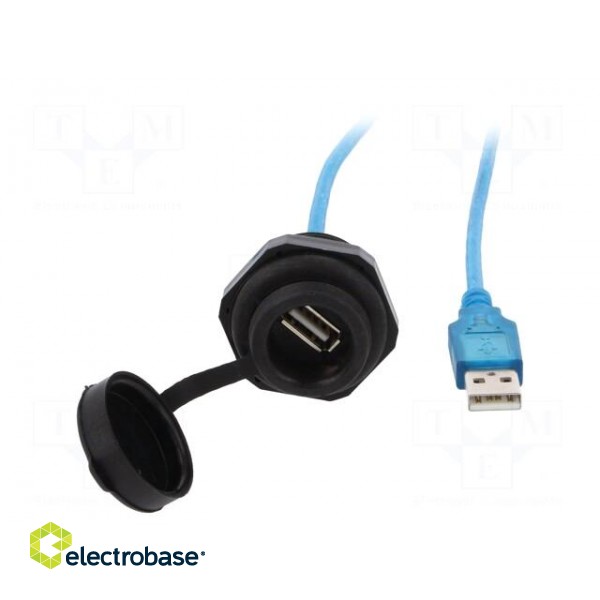 Adapter cable | USB A socket,USB A plug | 1310 | USB 2.0 | IP67 | 2m image 2