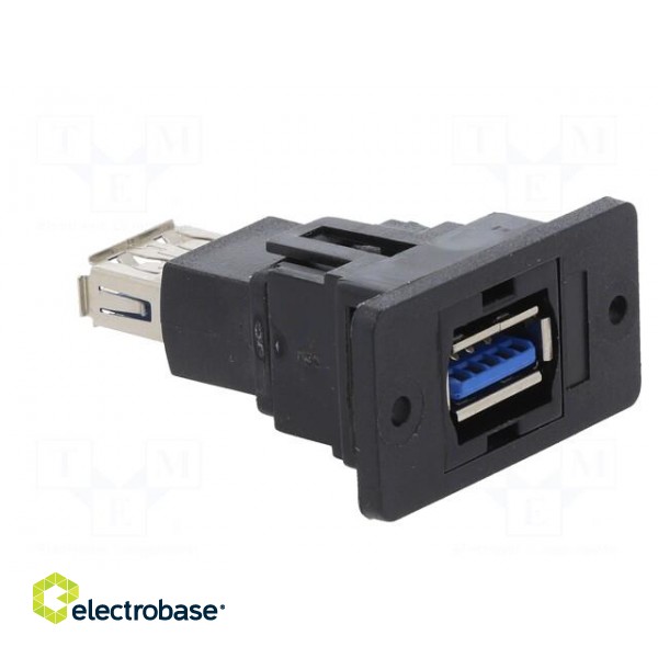 Adapter | USB A socket,both sides | SLIM | USB 3.0 | gold-plated image 8