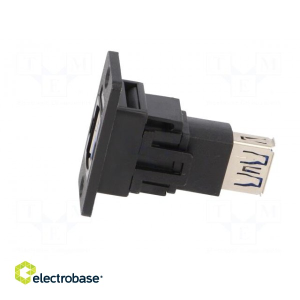 Adapter | USB A socket,both sides | SLIM | USB 3.0 | gold-plated image 3