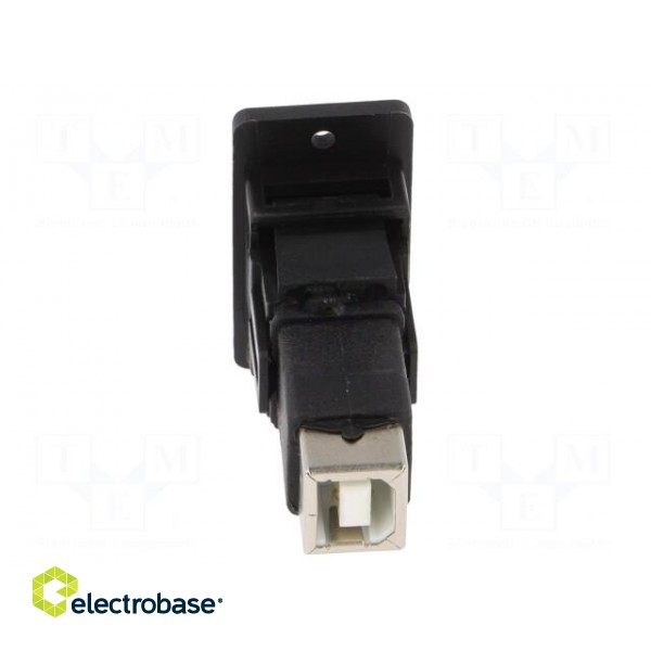Adapter | USB A socket,USB B socket | SLIM | USB 2.0 | gold-plated paveikslėlis 5