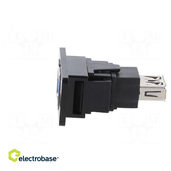 Adapter | USB A socket,USB B socket | SLIM | USB 3.0 | gold-plated image 3