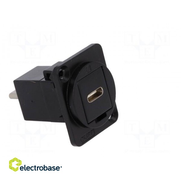 Adapter | USB C socket-front,USB C plug-back | FT | USB-C | metal image 8