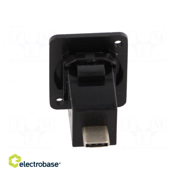 Adapter | USB C socket-front,USB C plug-back | FT | USB-C | metal image 5