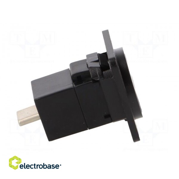 Adapter | USB C socket-front,USB C plug-back | FT | USB-C | metal image 7