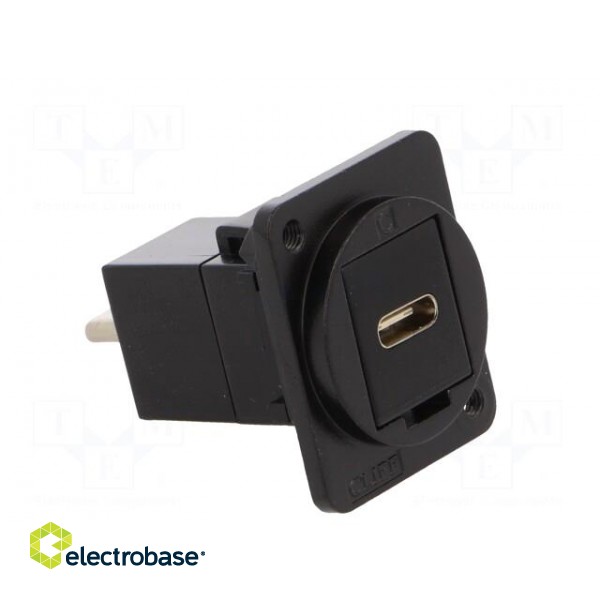 Adapter | USB C socket-front,USB C plug-back | FT | USB-C | metal image 8