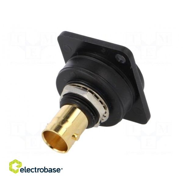 Coupler | BNC socket,both sides | FT | gold-plated | plastic | 19x24mm image 6