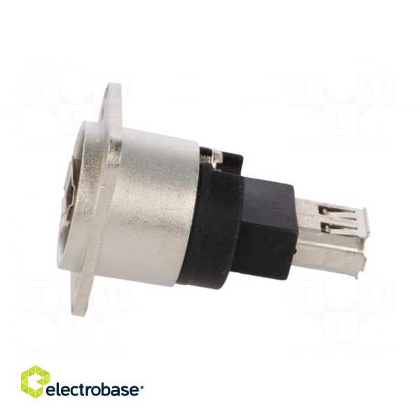 Coupler | IEEE1394 socket,both sides | FT | shielded | metal | 19x24mm image 3
