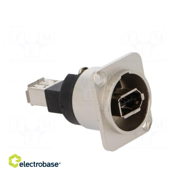 Coupler | IEEE1394 socket,both sides | FT | shielded | metal | 19x24mm image 8