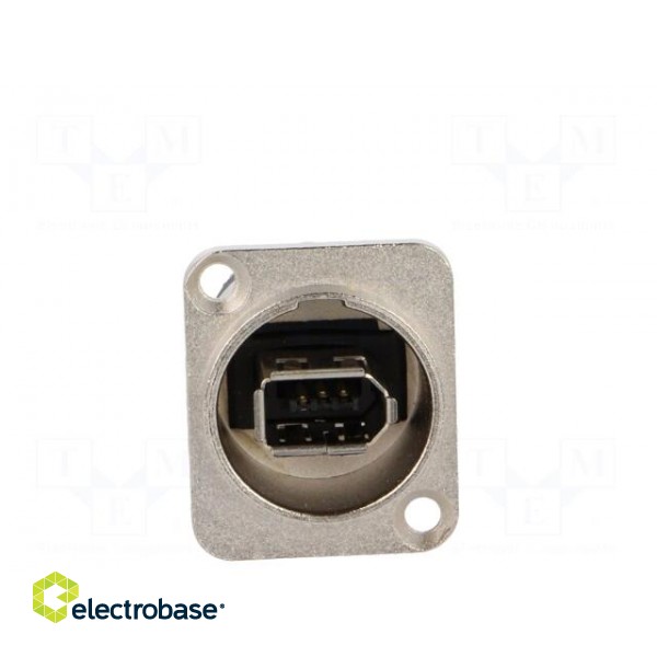 Coupler | IEEE1394 socket,both sides | FT | shielded | metal | 19x24mm image 9