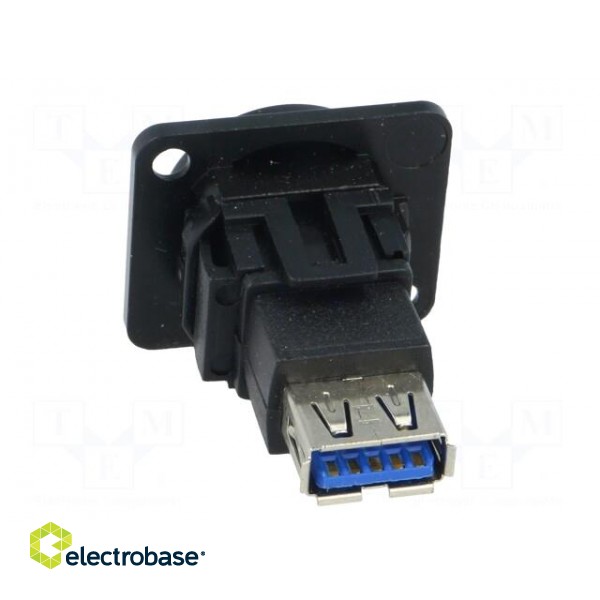 Coupler | USB A socket,both sides | FT | USB 3.0 | metal | 19x24mm image 5