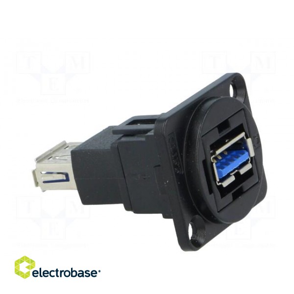 Coupler | USB A socket,both sides | FT | USB 3.0 | metal | 19x24mm image 8