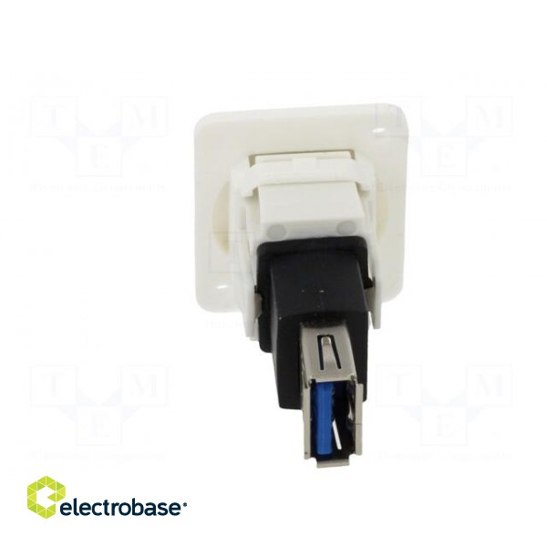 Coupler | USB A socket,both sides | FT | USB 3.0 | plastic | 19x24mm image 5