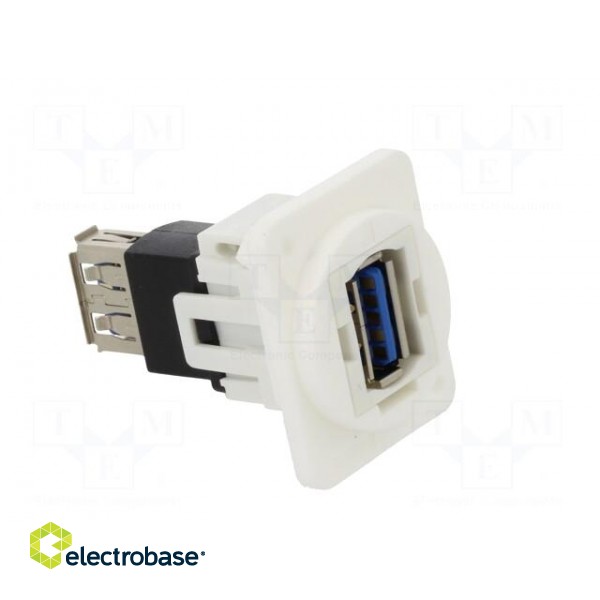 Coupler | USB A socket,both sides | FT | USB 3.0 | plastic | 19x24mm image 8