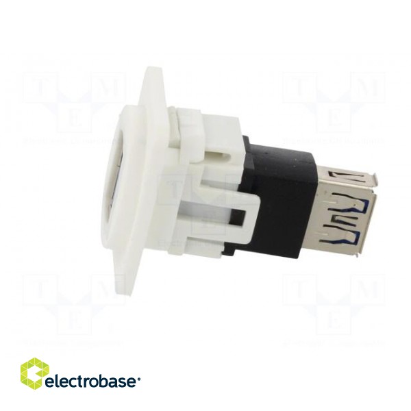 Coupler | USB A socket,both sides | FT | USB 3.0 | plastic | 19x24mm image 3